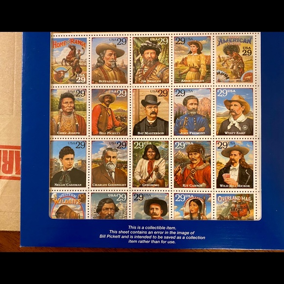 Unopened Legends of the West Error Sheet - Picture 3 of 4